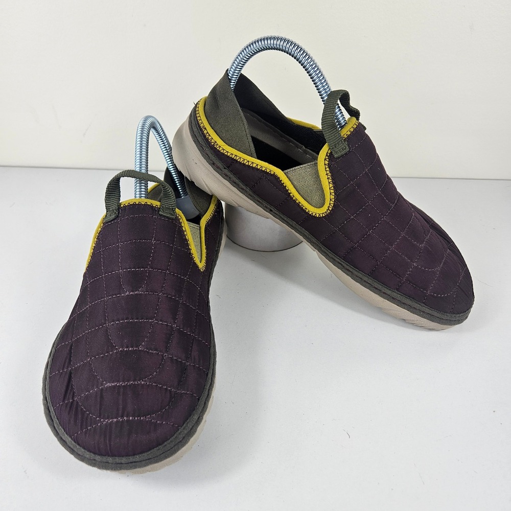 Merrell Hut Moc Womens 7 Plum Purple Quilted Slides Slip On Shoes